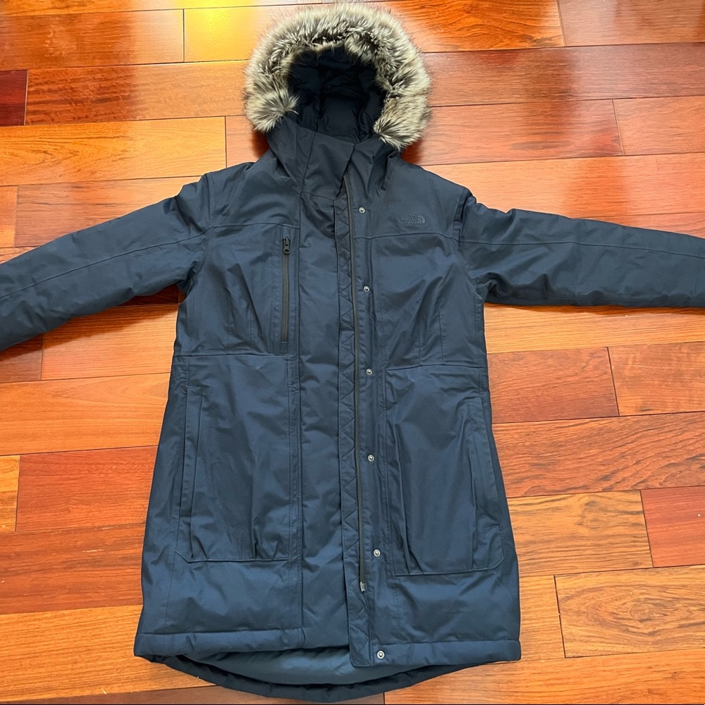 The North Face Downtown Parka Coat M Urban Navy